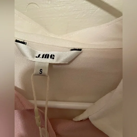 Cute abstract pink and cream button up S, last chance-donating 9/15 - Picture 3 of 4